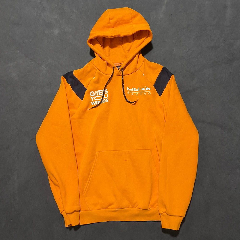 Max Verstappen Red Bull Racing Orange Number 1 Hoodie Sweatshirt Mens Size M - Picture 2 of 9